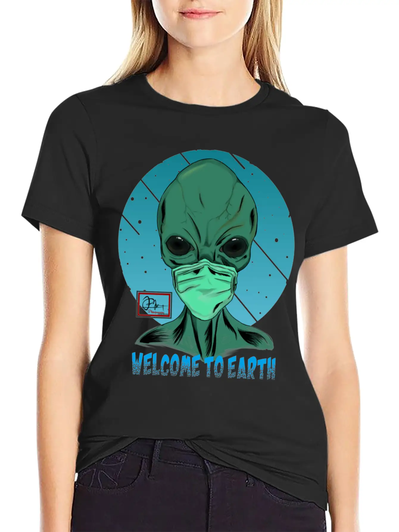 Welcome To Earth Breathable Graphic T-Shirt – Perfect For Casual Days