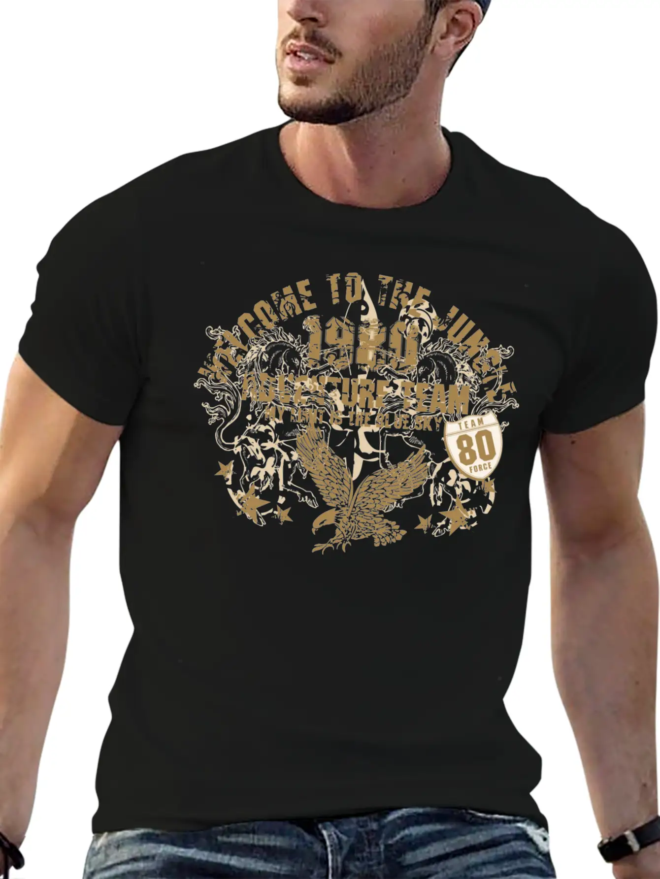 Welcome To The Jungle Breathable Soft Cotton T-Shirt – Timeless Casual Look