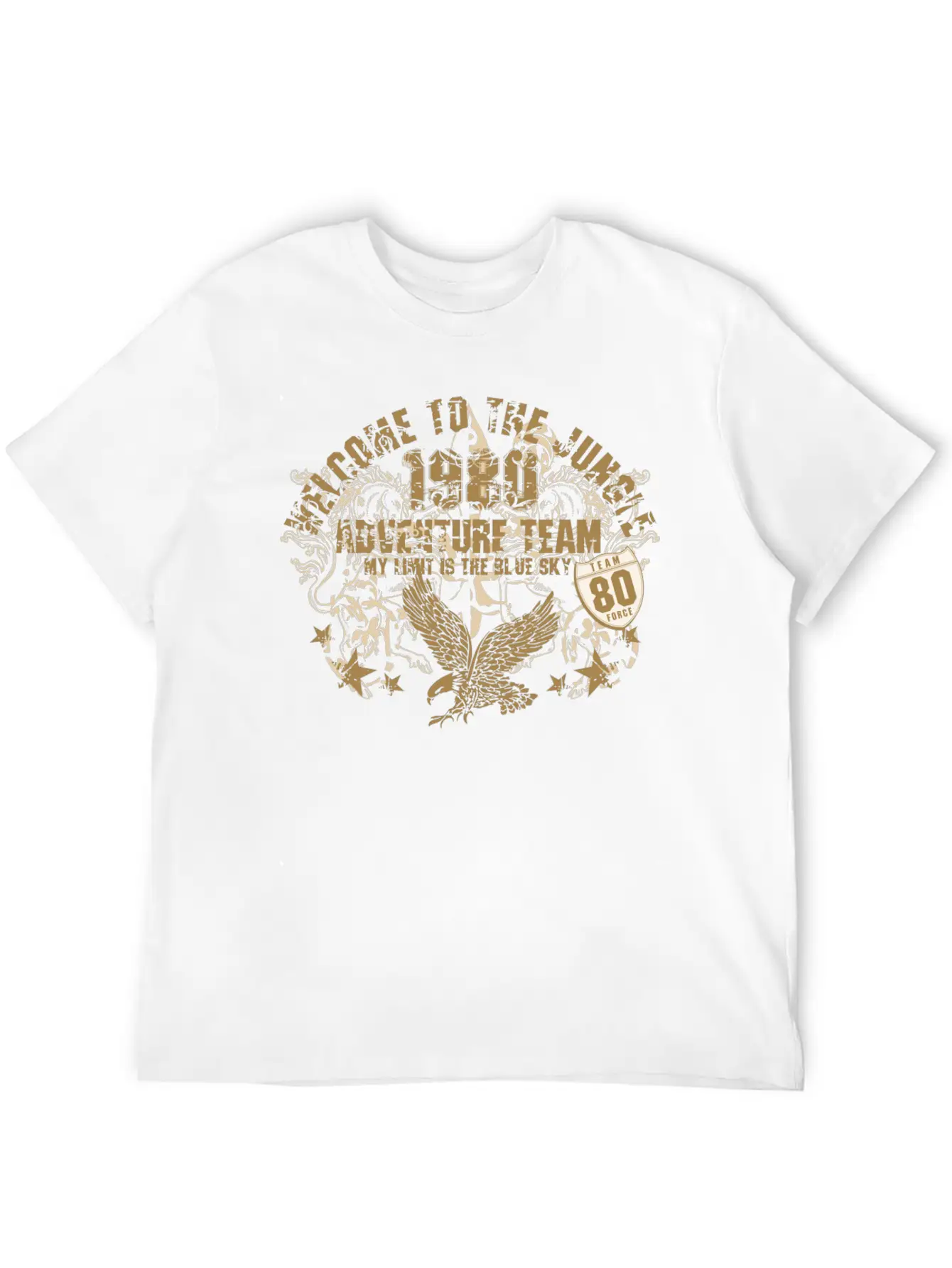 Welcome To The Jungle Breathable Soft Cotton T-Shirt – Timeless Casual Look