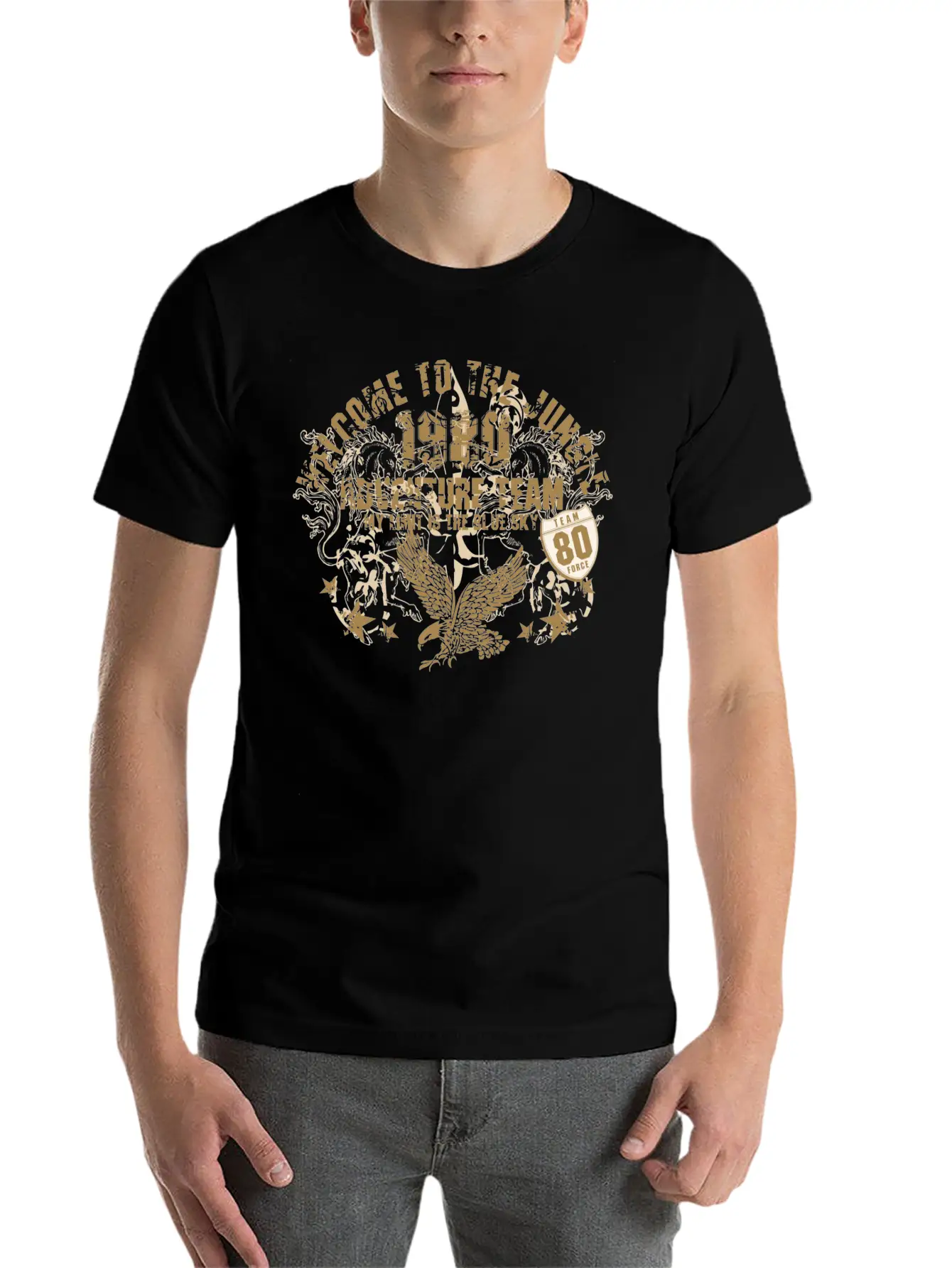 Welcome To The Jungle Breathable Soft Cotton T-Shirt – Timeless Casual Look