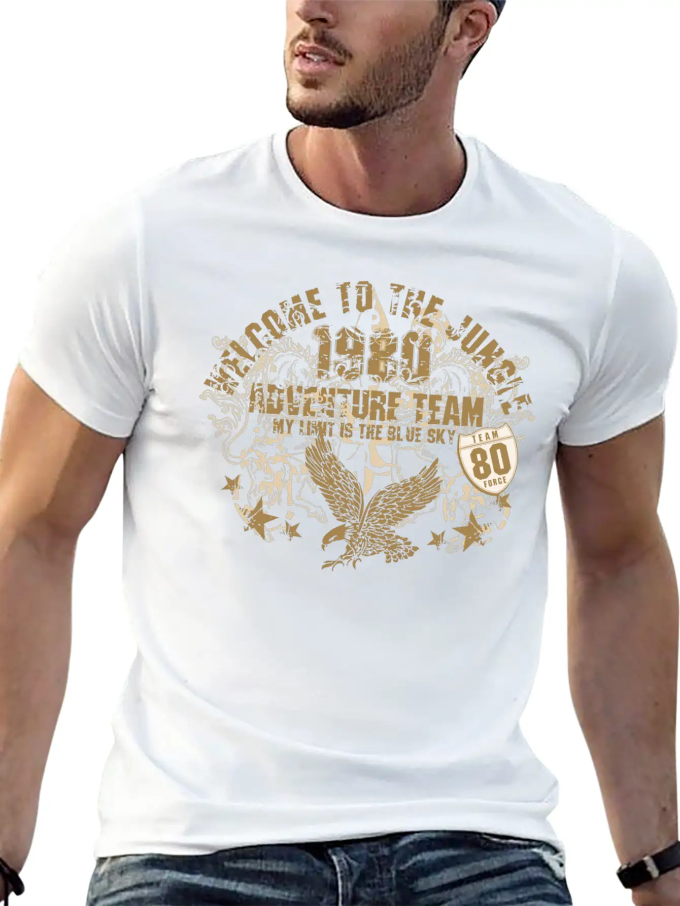 Welcome To The Jungle Breathable Soft Cotton T-Shirt – Timeless Casual Look