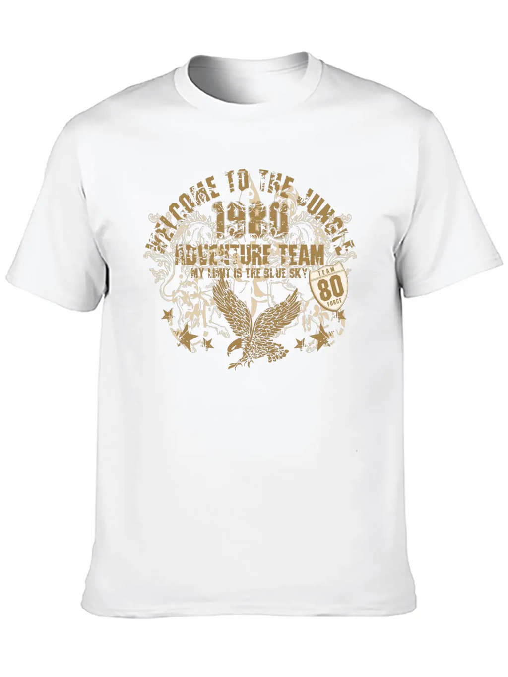 Welcome To The Jungle Breathable Soft Cotton T-Shirt – Timeless Casual Look