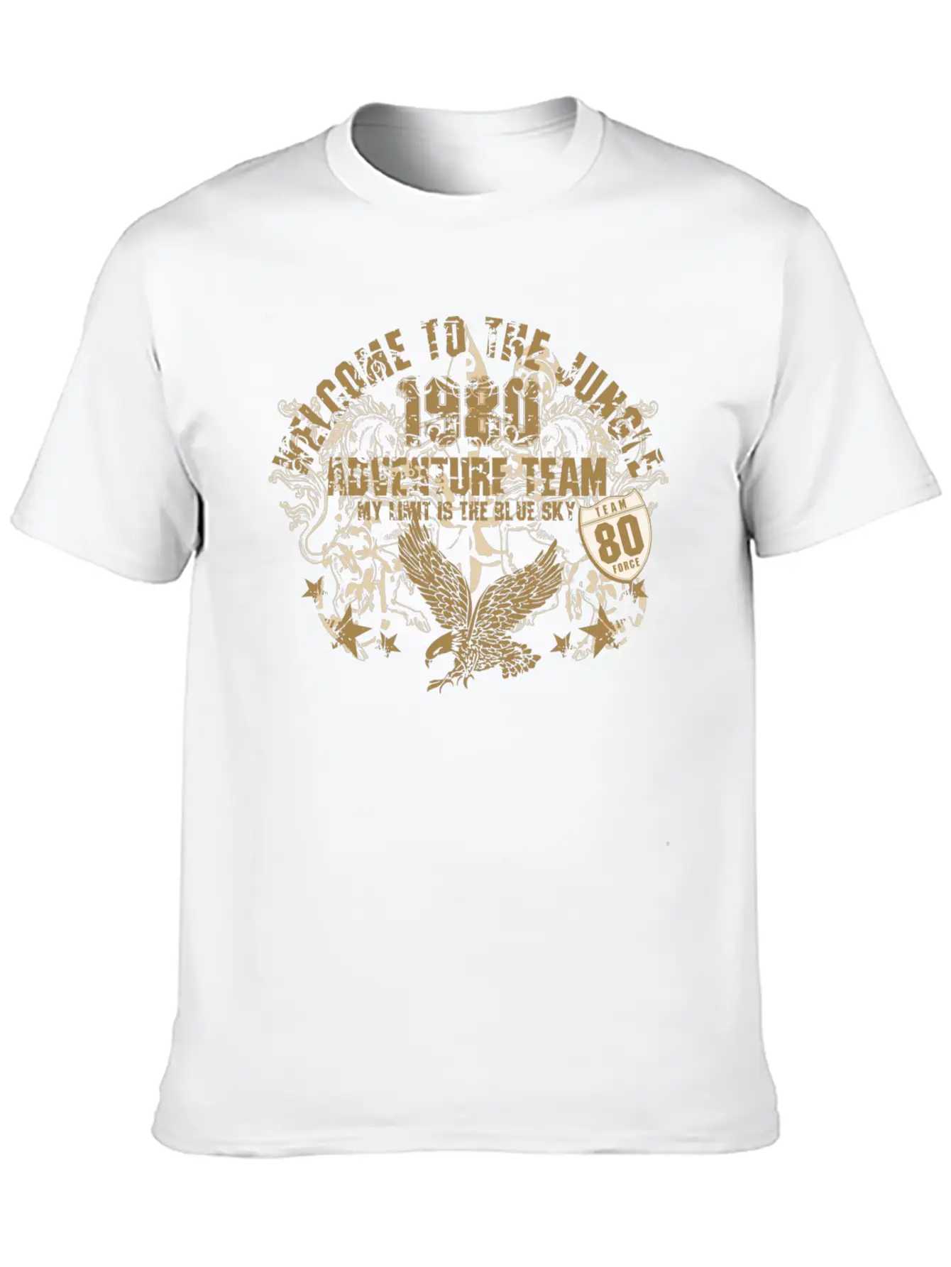 Welcome To The Jungle Breathable Soft Cotton T-Shirt – Timeless Casual Look