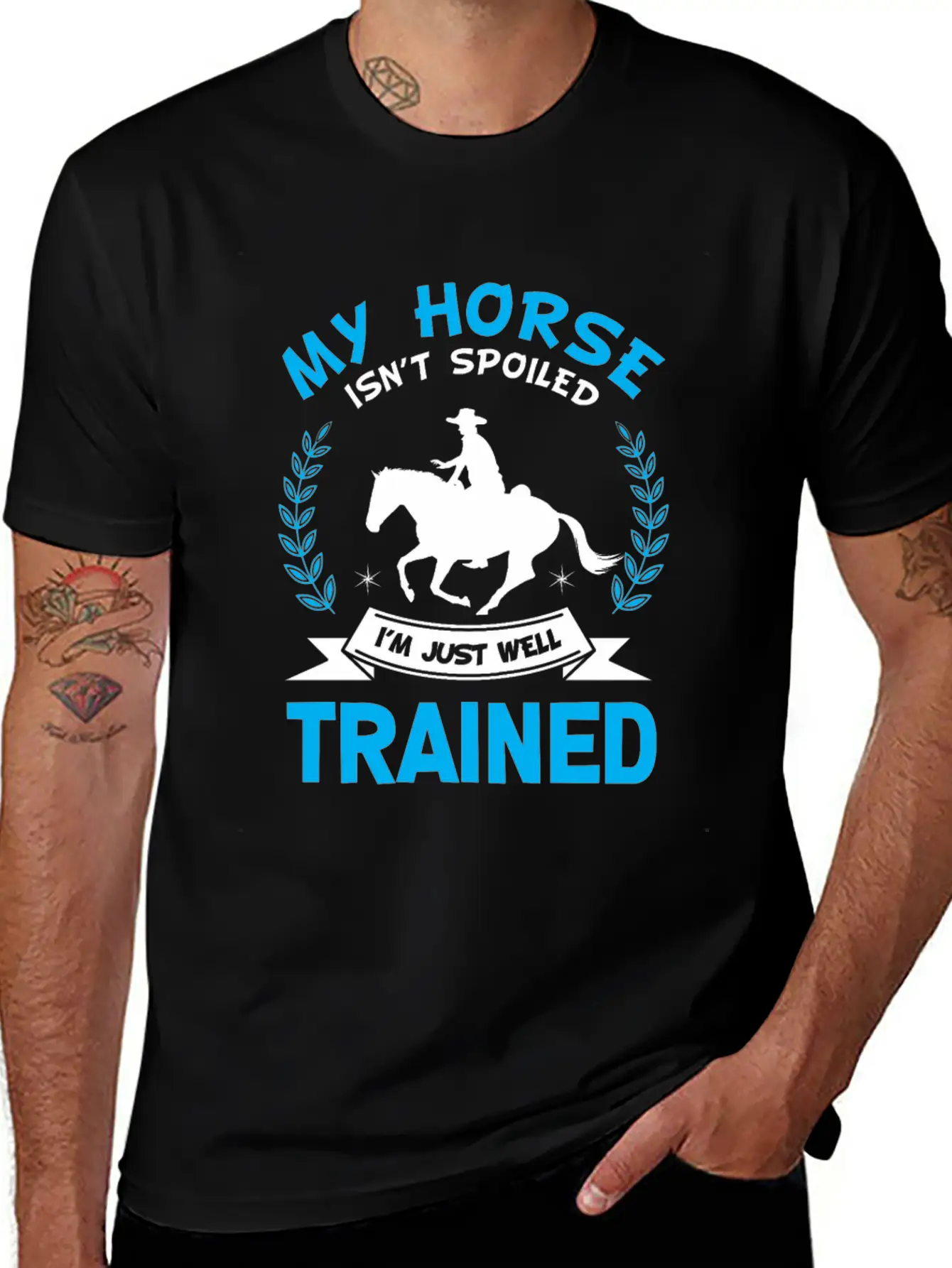 Well Trained Horse Rider Equestrian Sport Classic Cotton Tee – Unisex Comfort For Any Season