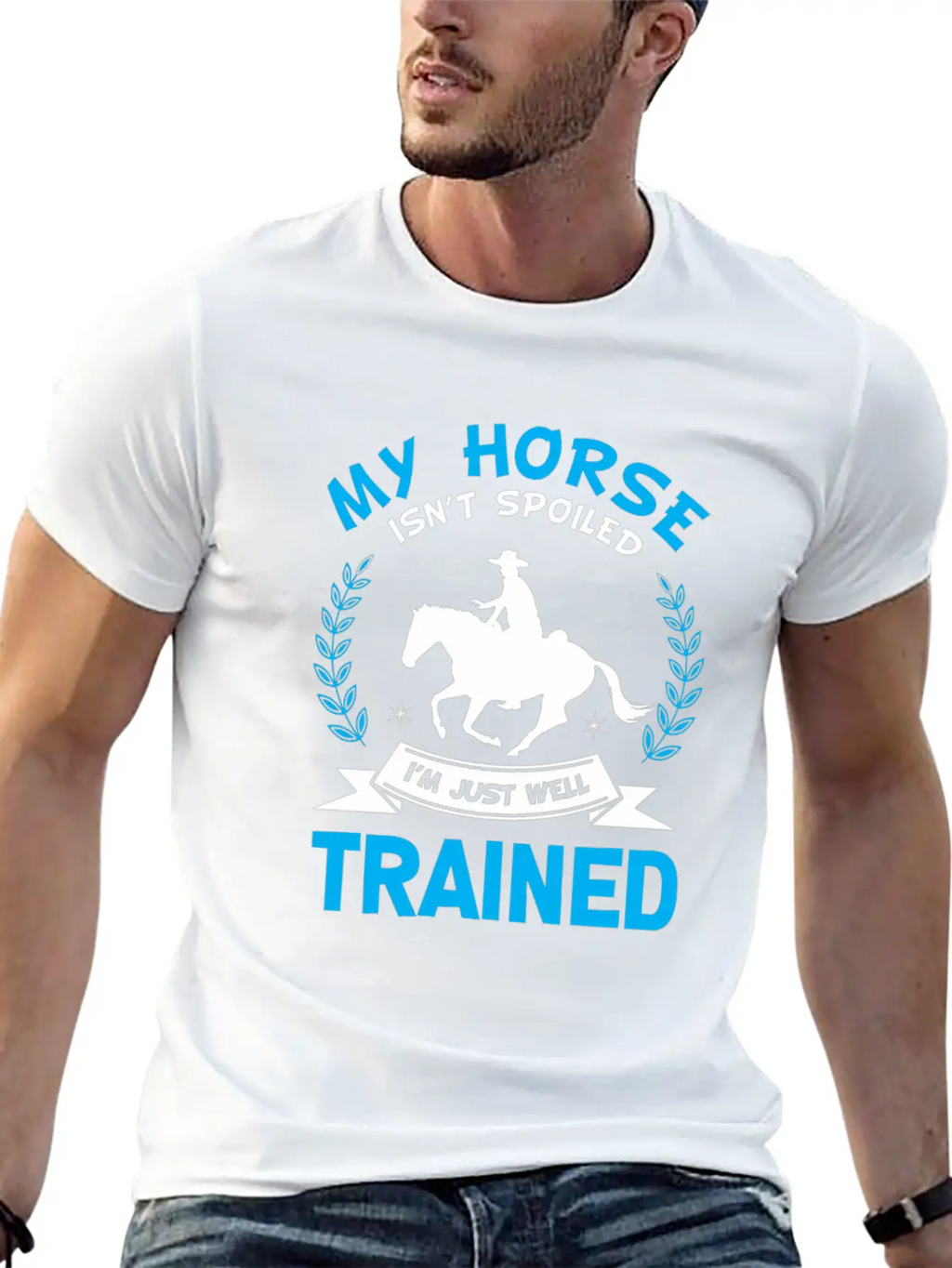 Well Trained Horse Rider Equestrian Sport Classic Cotton Tee – Unisex Comfort For Any Season