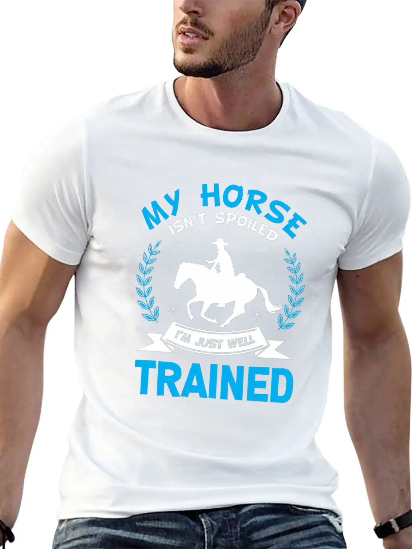 Well Trained Horse Rider Equestrian Sport Classic Cotton Tee – Unisex Comfort For Any Season