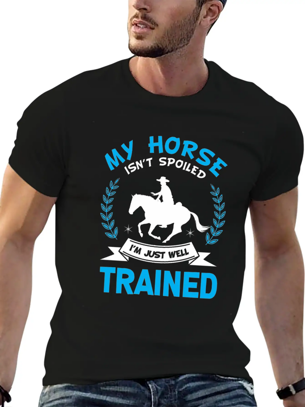 Well Trained Horse Rider Equestrian Sport Classic Cotton Tee – Unisex Comfort For Any Season