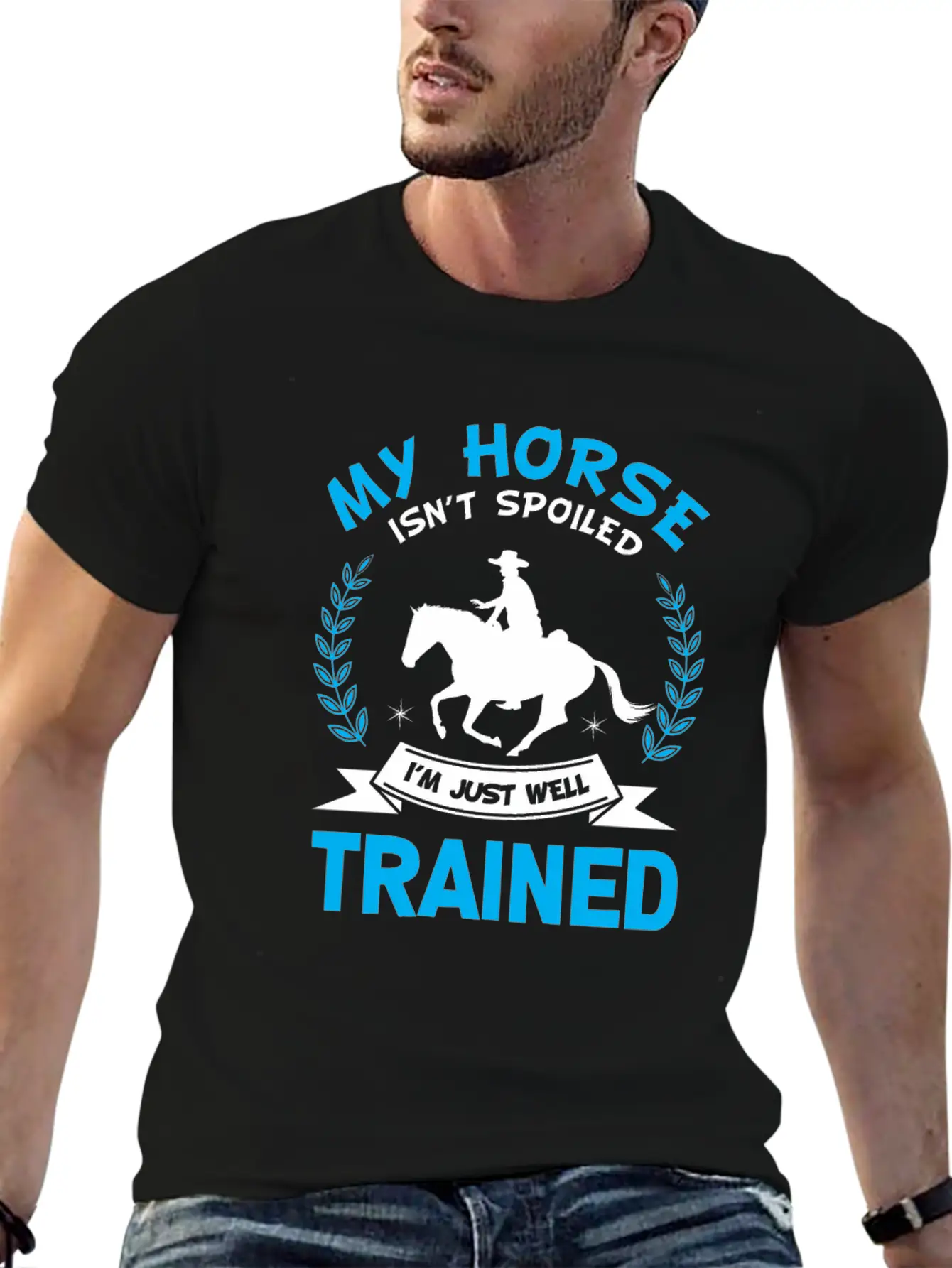 Well Trained Horse Rider Equestrian Sport Classic Cotton Tee – Unisex Comfort For Any Season