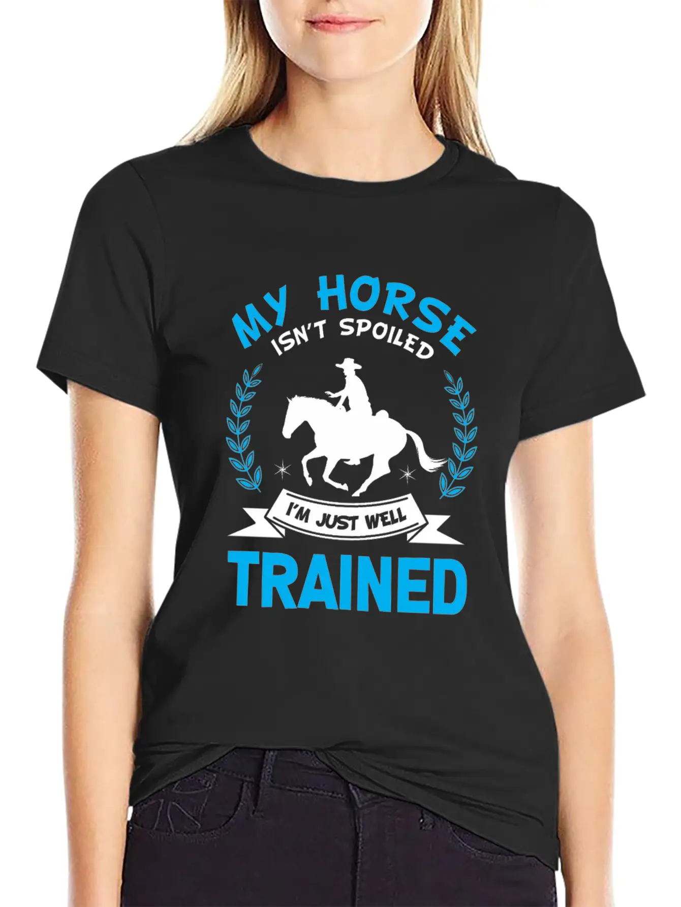 Well Trained Horse Rider Equestrian Sport Classic Cotton Tee – Unisex Comfort For Any Season