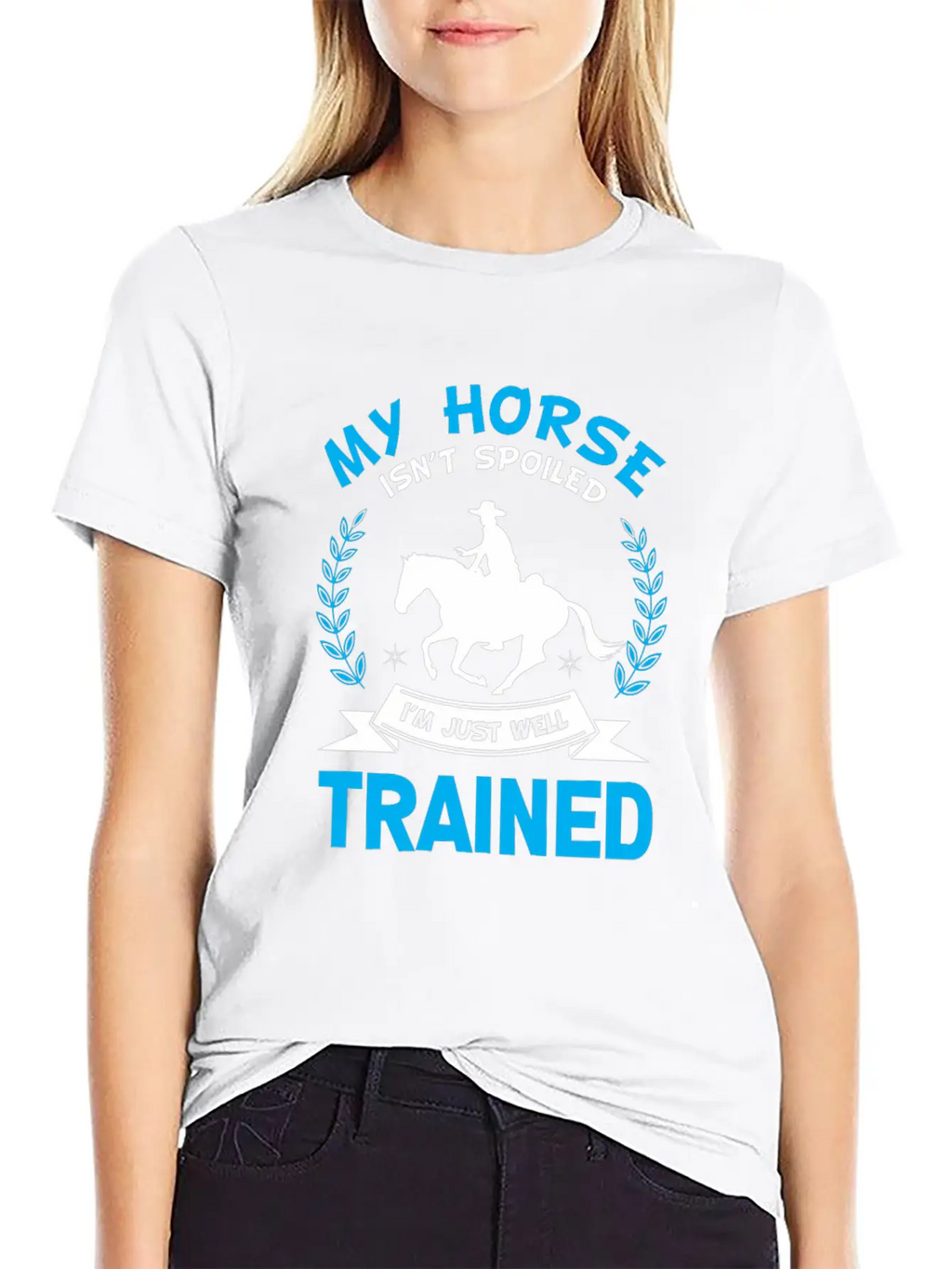 Well Trained Horse Rider Equestrian Sport Classic Cotton Tee – Unisex Comfort For Any Season