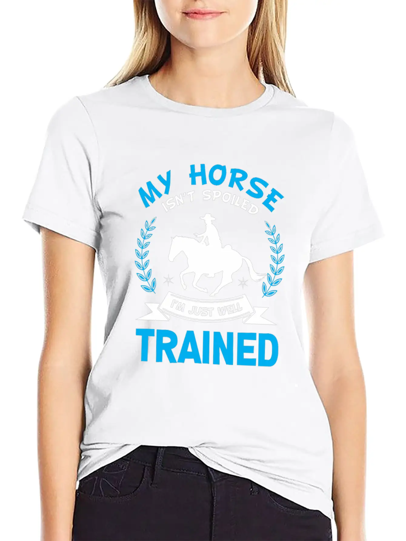 Well Trained Horse Rider Equestrian Sport Classic Cotton Tee – Unisex Comfort For Any Season