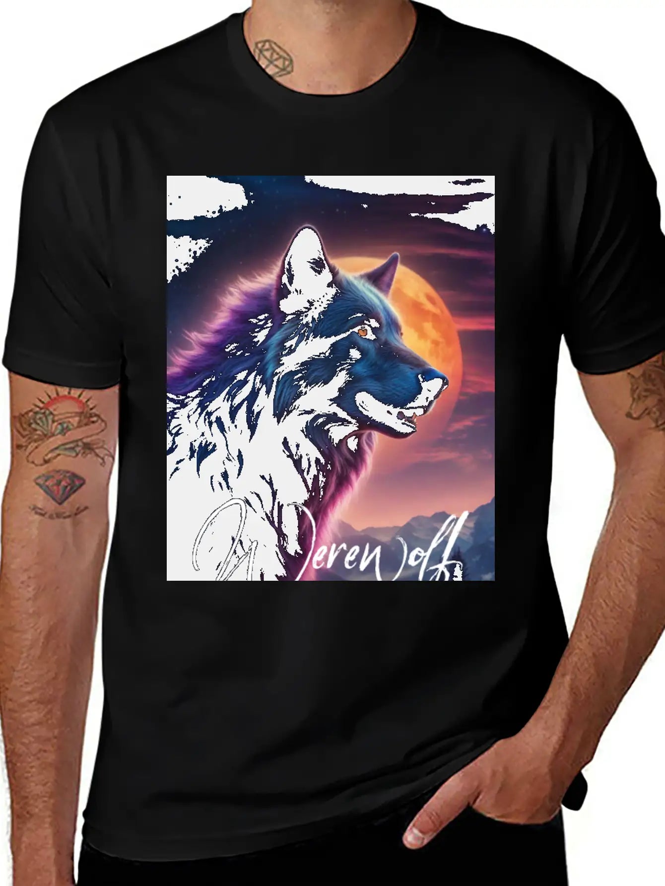 Werewolf Essential Cotton Tee For Daily Outfits – Unisex Style