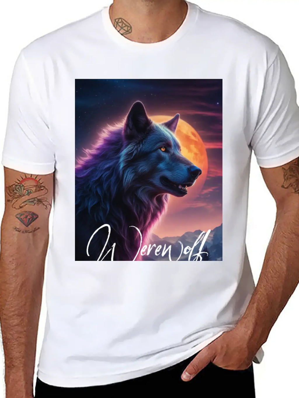 Werewolf Essential Cotton Tee For Daily Outfits – Unisex Style