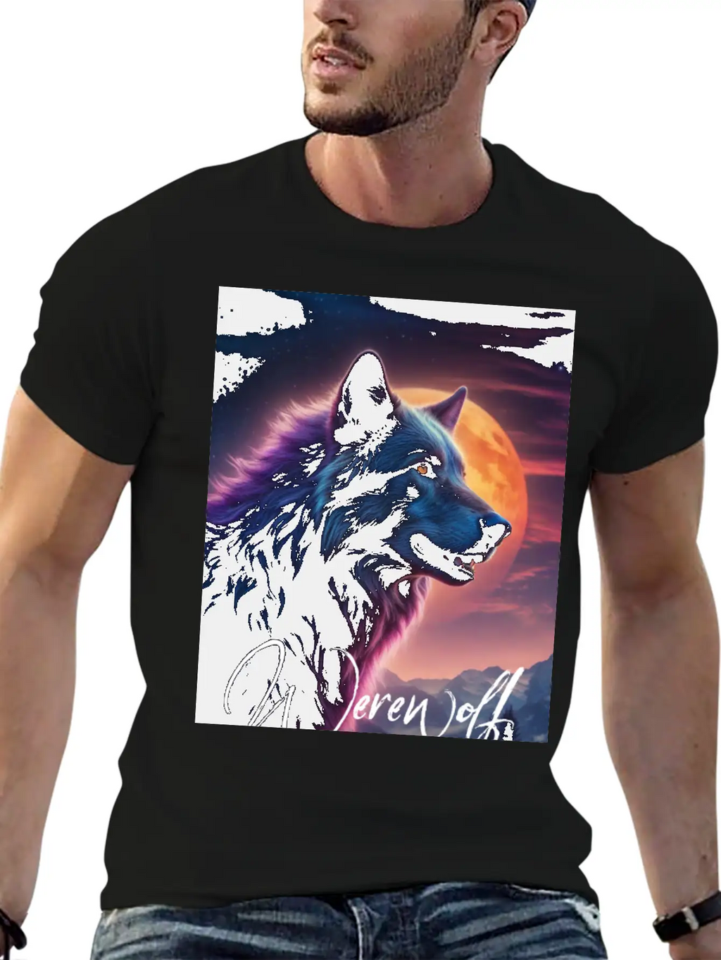Werewolf Essential Cotton Tee For Daily Outfits – Unisex Style