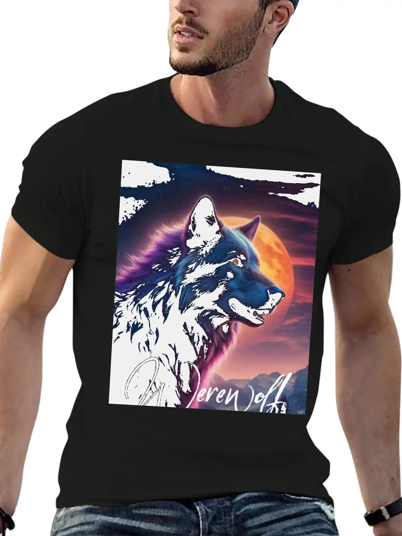 Werewolf Essential Cotton Tee For Daily Outfits – Unisex Style