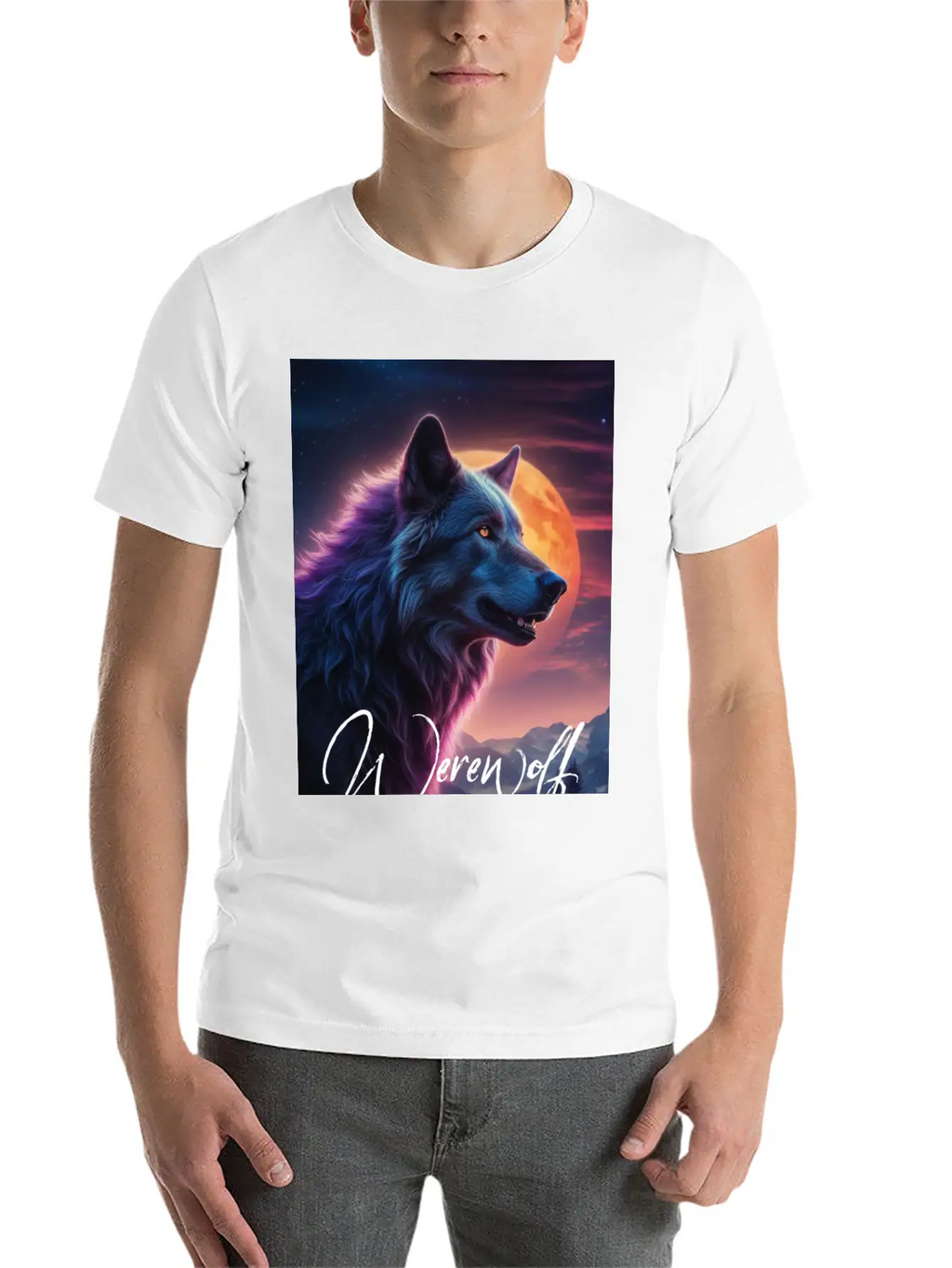 Werewolf Essential Cotton Tee For Daily Outfits – Unisex Style