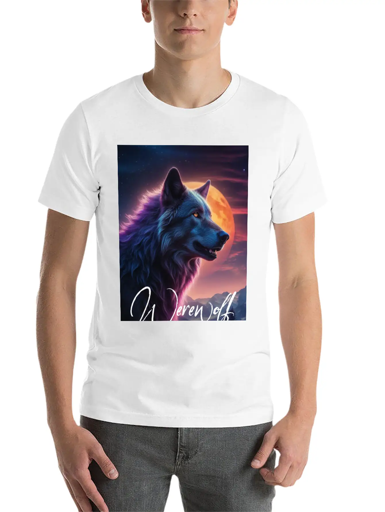 Werewolf Essential Cotton Tee For Daily Outfits – Unisex Style