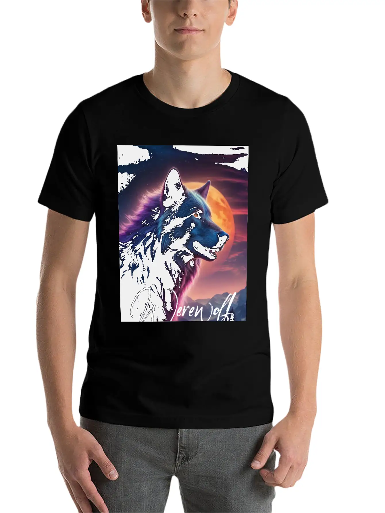 Werewolf Essential Cotton Tee For Daily Outfits – Unisex Style