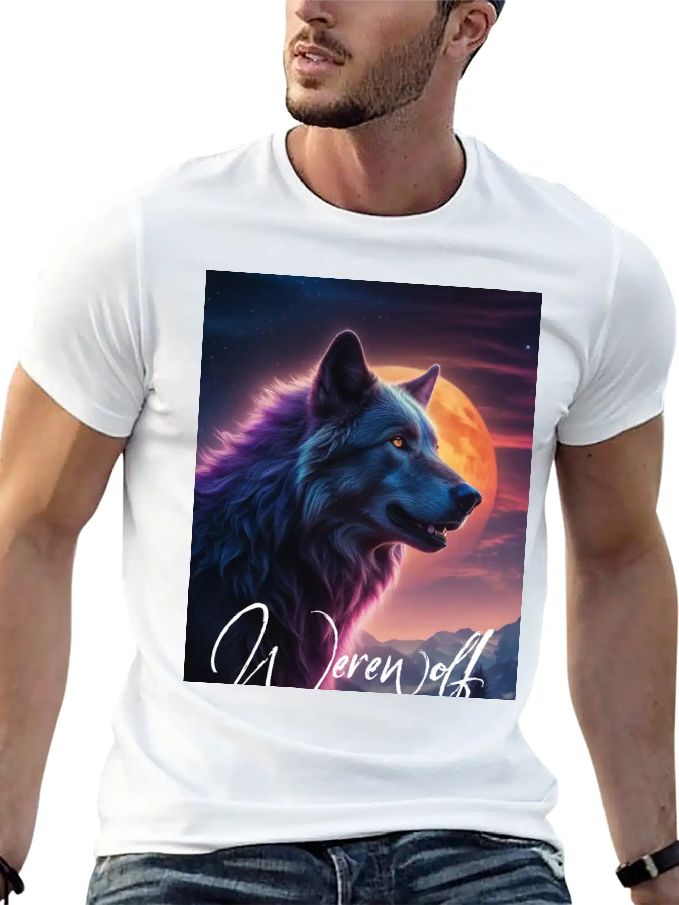 Werewolf Essential Cotton Tee For Daily Outfits – Unisex Style