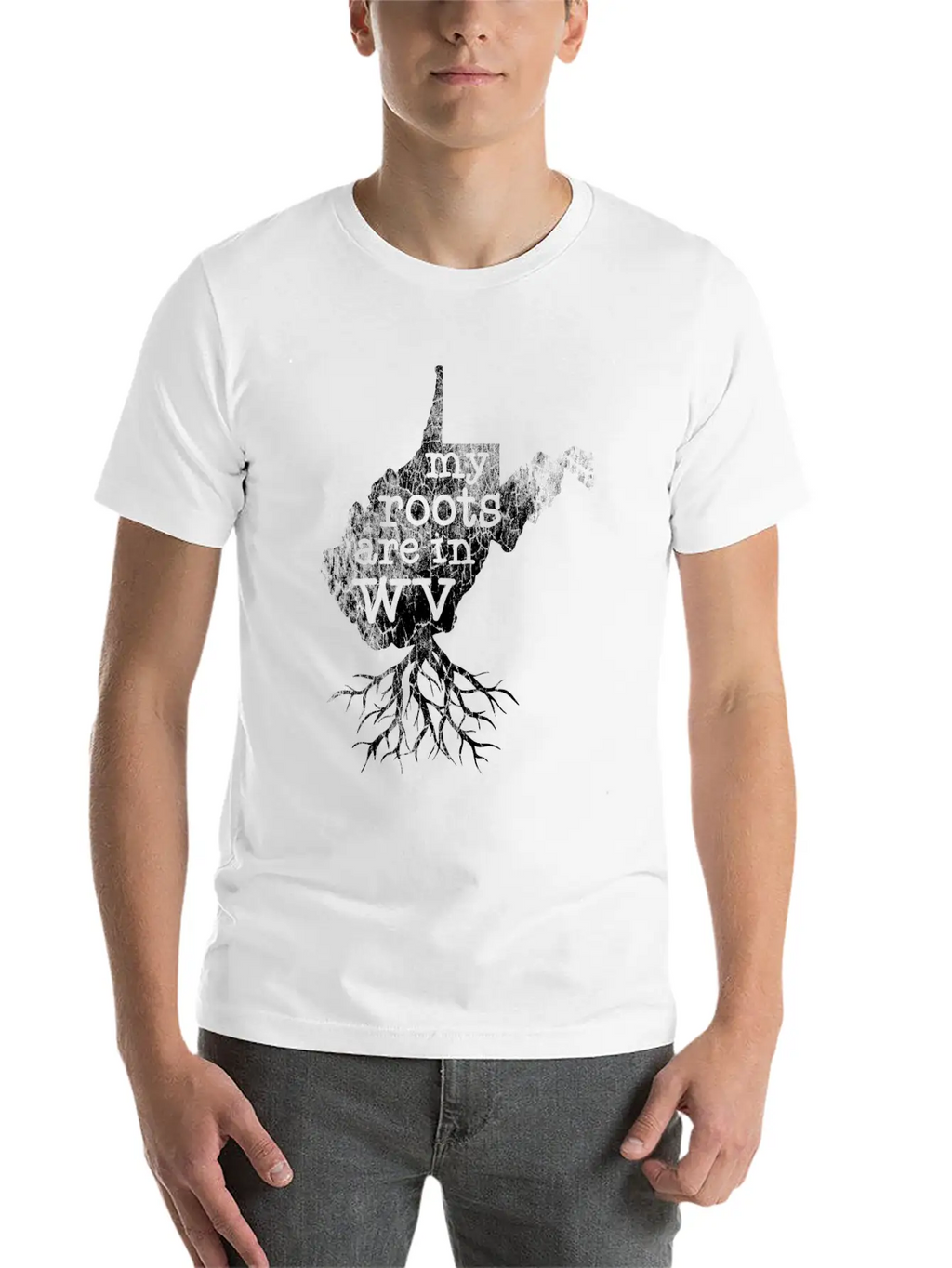 West Virginia Roots State Map Essential Cotton Tee For Daily Outfits – Unisex Style