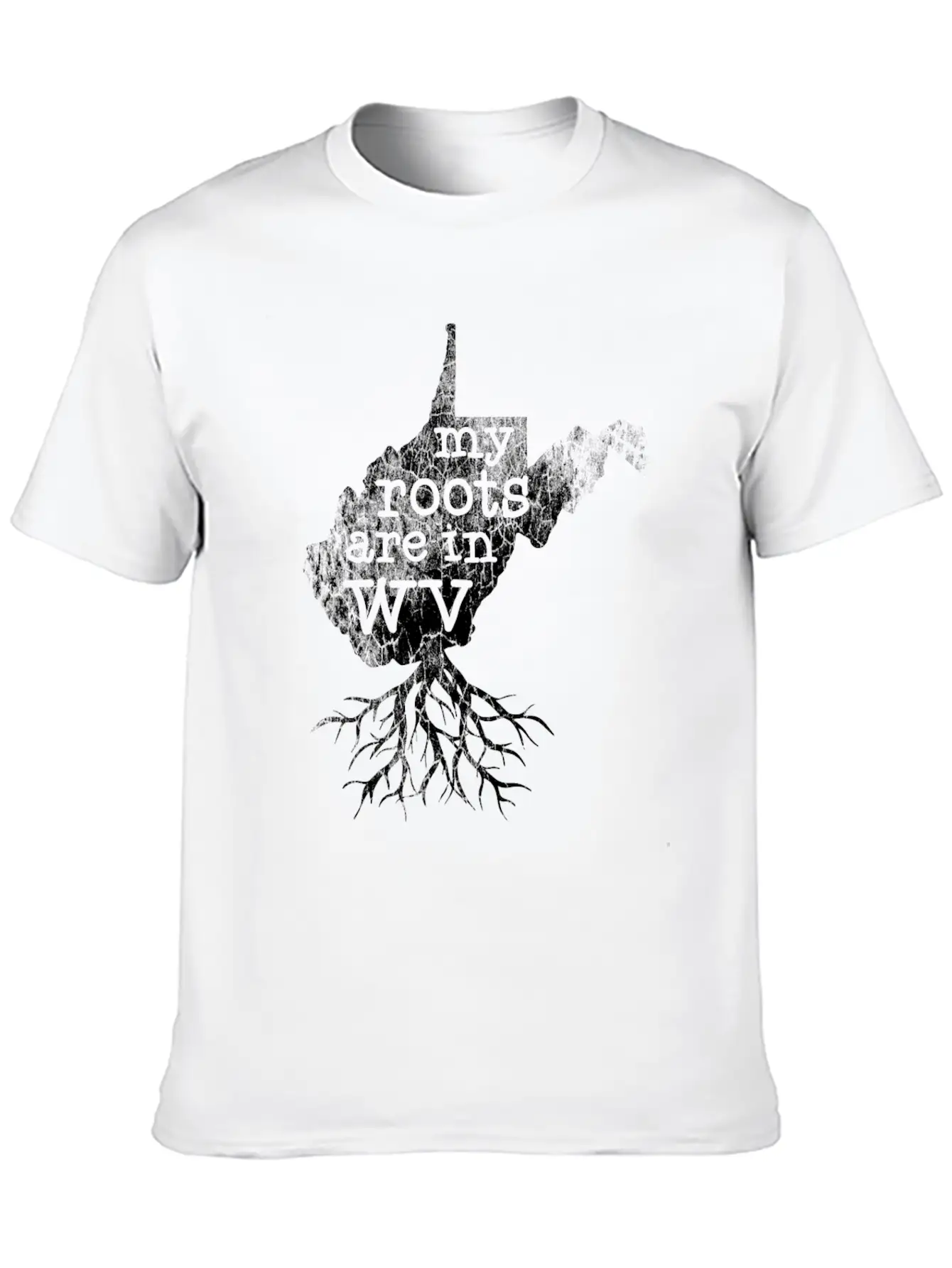 West Virginia Roots State Map Essential Cotton Tee For Daily Outfits – Unisex Style