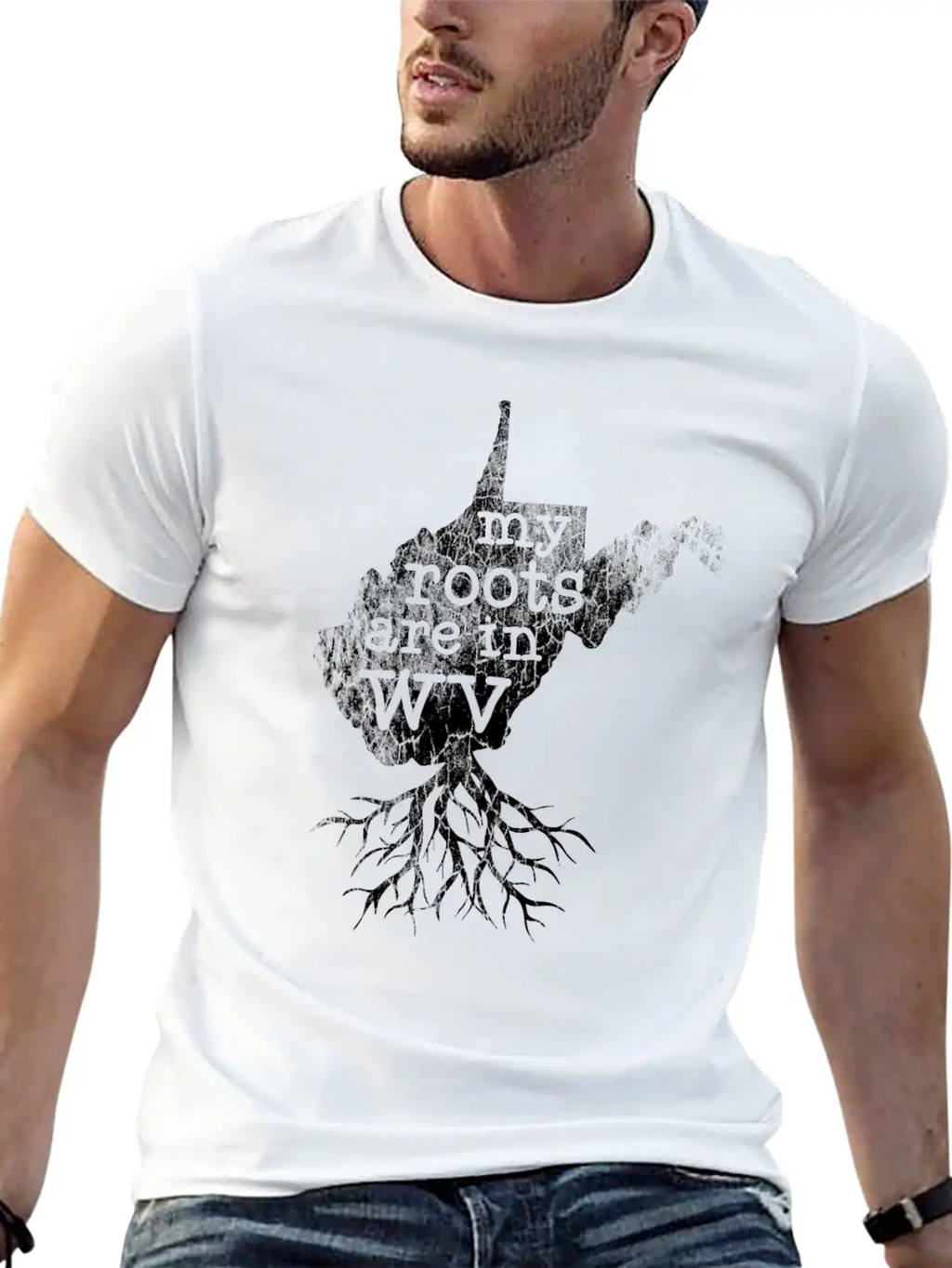 West Virginia Roots State Map Essential Cotton Tee For Daily Outfits – Unisex Style