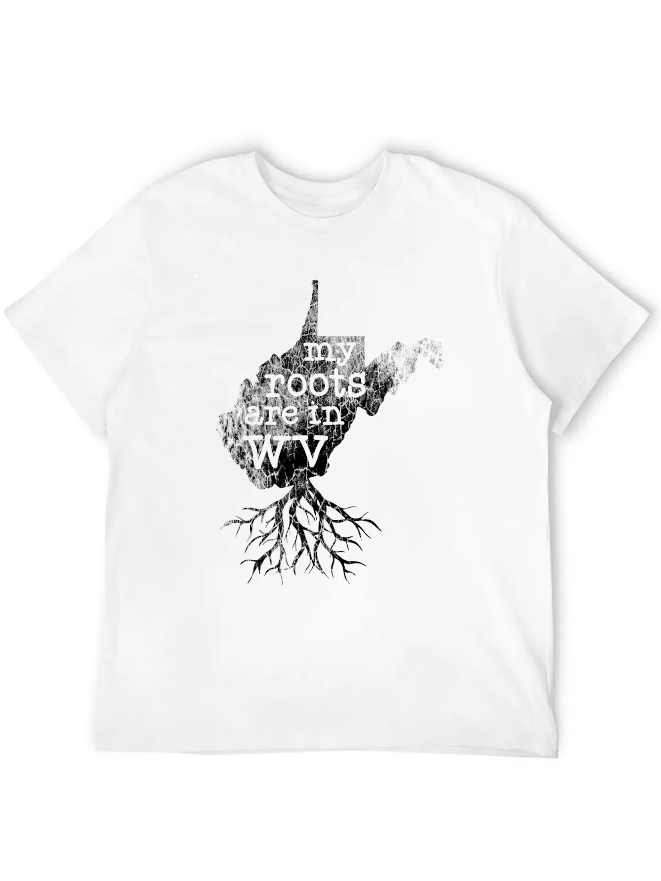 West Virginia Roots State Map Essential Cotton Tee For Daily Outfits – Unisex Style