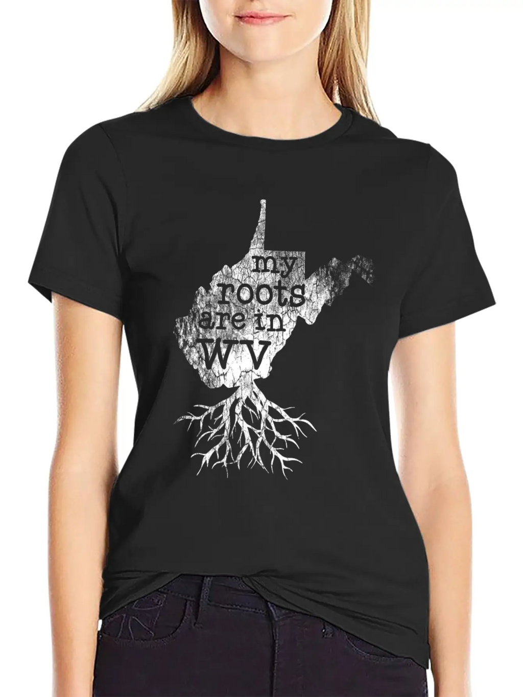 West Virginia Roots State Map Essential Cotton Tee For Daily Outfits – Unisex Style