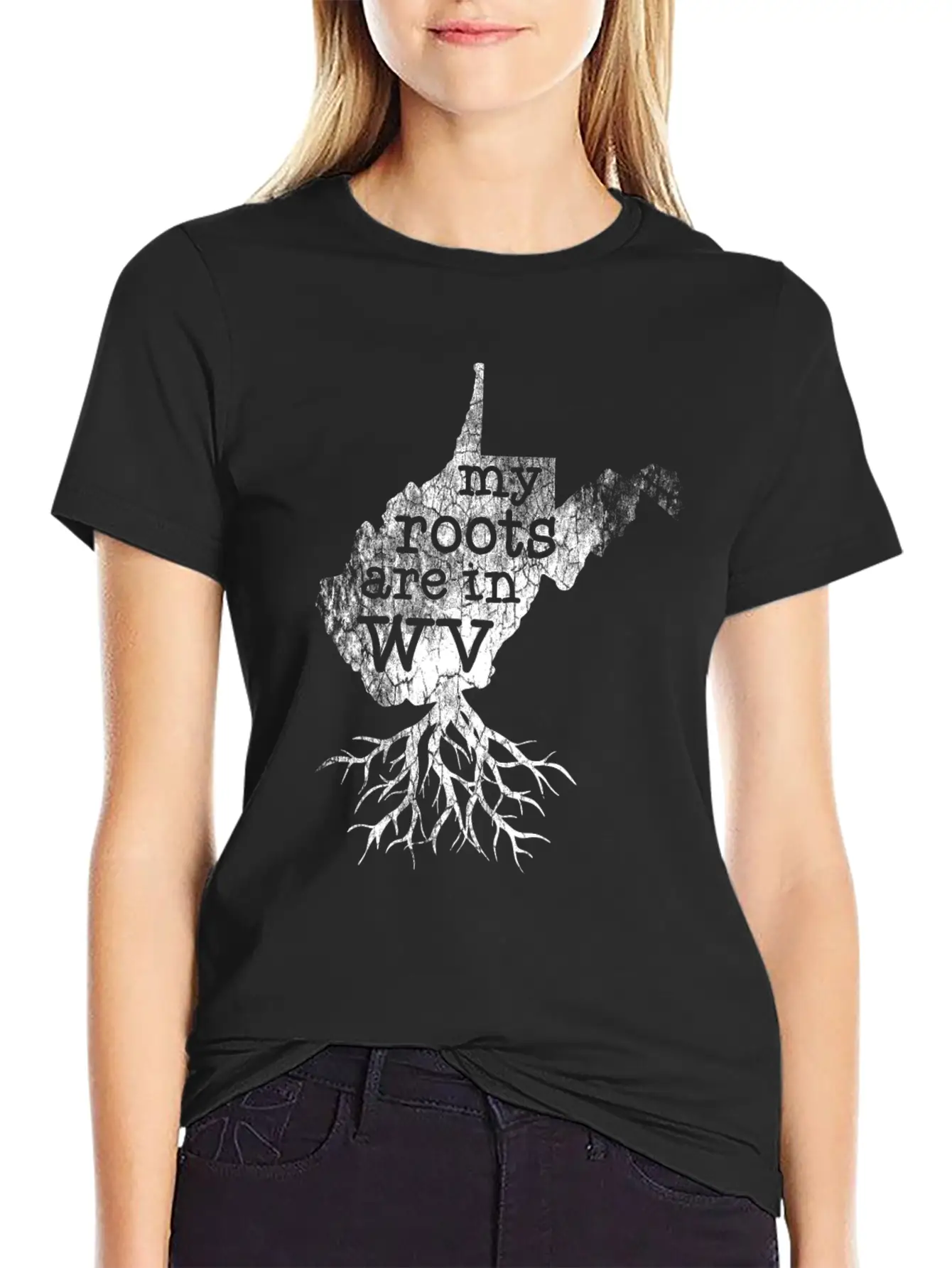 West Virginia Roots State Map Essential Cotton Tee For Daily Outfits – Unisex Style