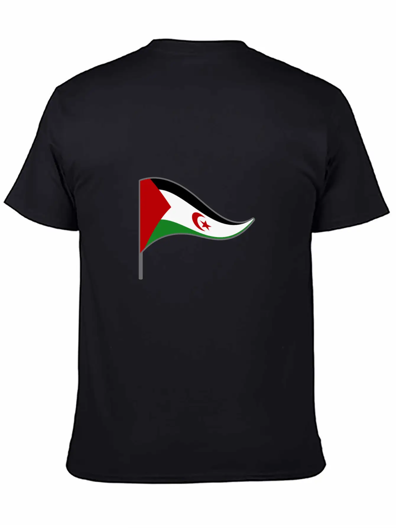 Western Sahara Flag Banner Flags Ensigns Africa Basic Graphic T-Shirt – Daily Comfort In Soft Cotton
