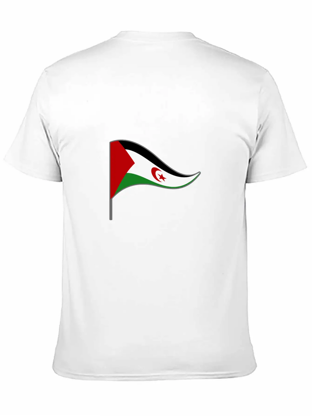 Western Sahara Flag Banner Flags Ensigns Africa Basic Graphic T-Shirt – Daily Comfort In Soft Cotton
