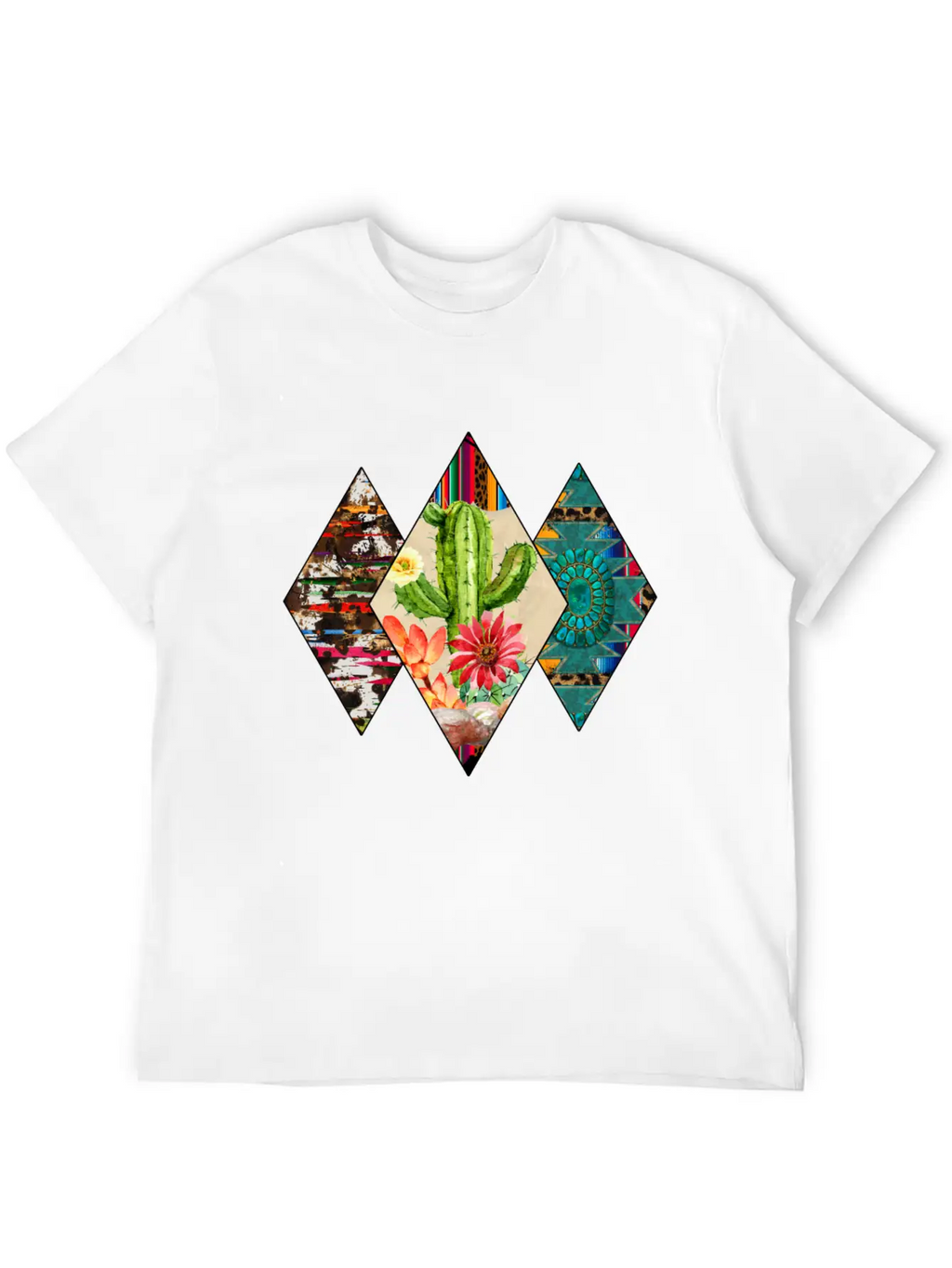 Western T Shirt, Cactus Desert, Western USA Classic Cotton Tee – Unisex Comfort For Any Season