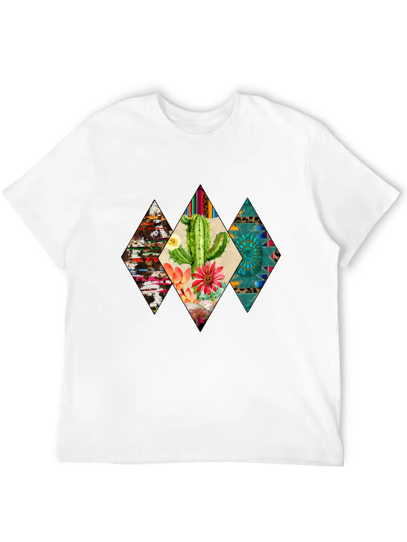 Western T Shirt, Cactus Desert, Western USA Classic Cotton Tee – Unisex Comfort For Any Season