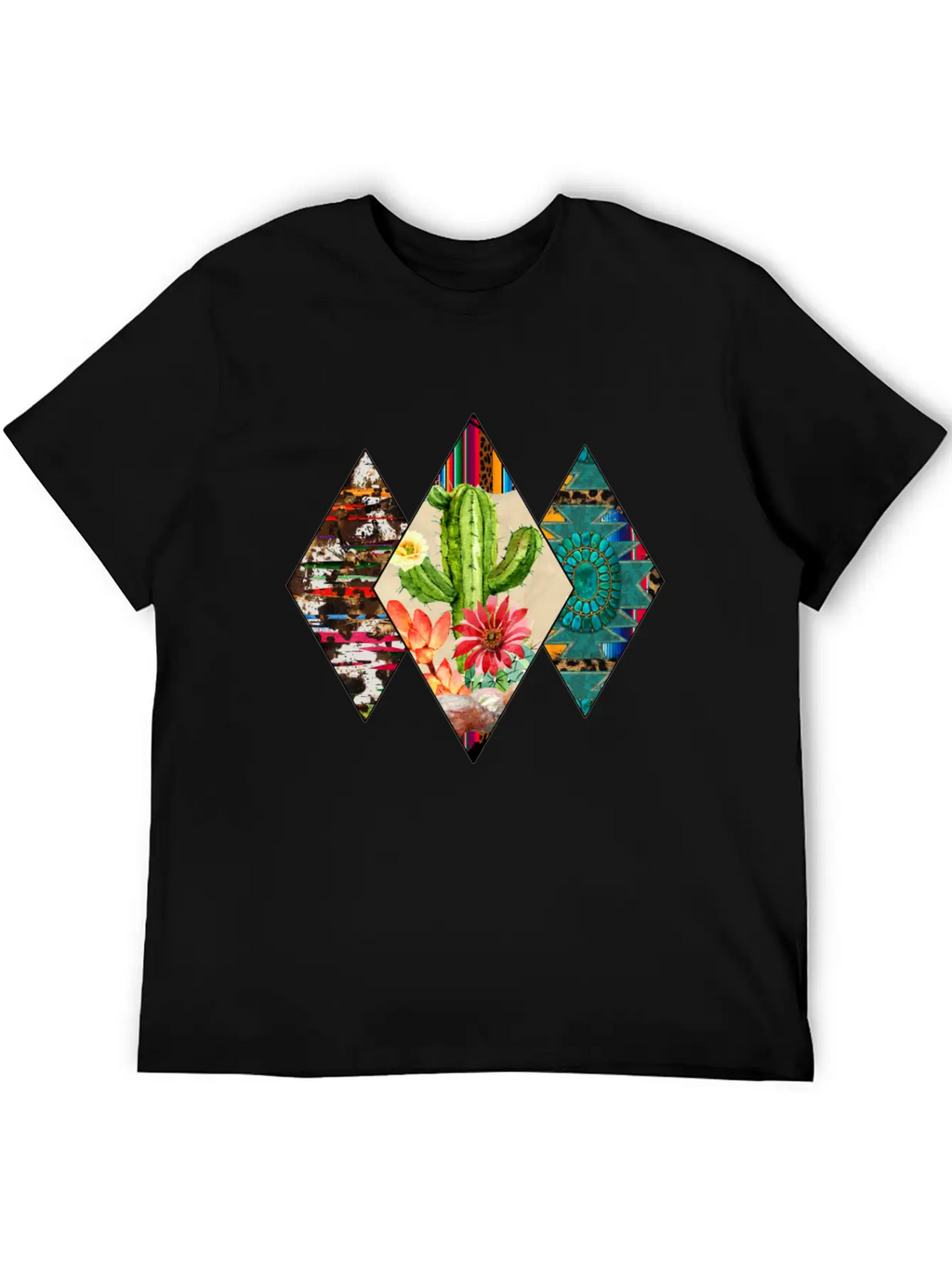 Western T Shirt, Cactus Desert, Western USA Classic Cotton Tee – Unisex Comfort For Any Season