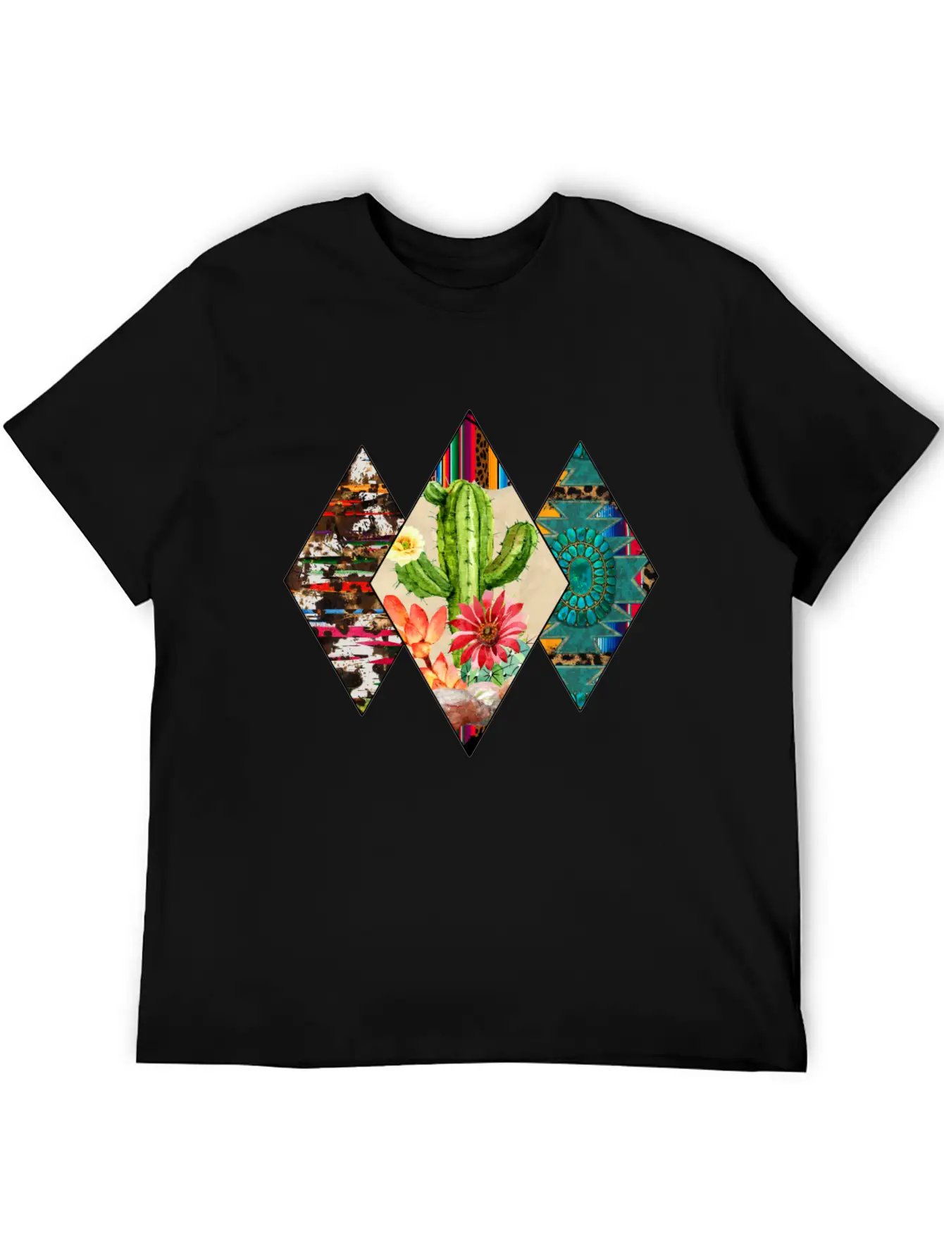 Western T Shirt, Cactus Desert, Western USA Classic Cotton Tee – Unisex Comfort For Any Season