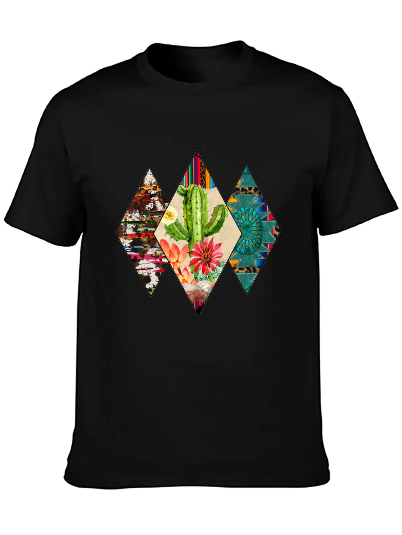 Western T Shirt, Cactus Desert, Western USA Classic Cotton Tee – Unisex Comfort For Any Season