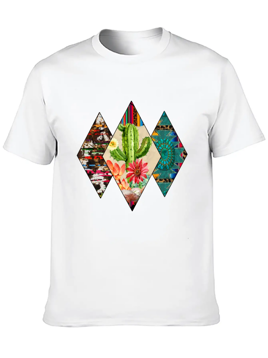 Western T Shirt, Cactus Desert, Western USA Classic Cotton Tee – Unisex Comfort For Any Season