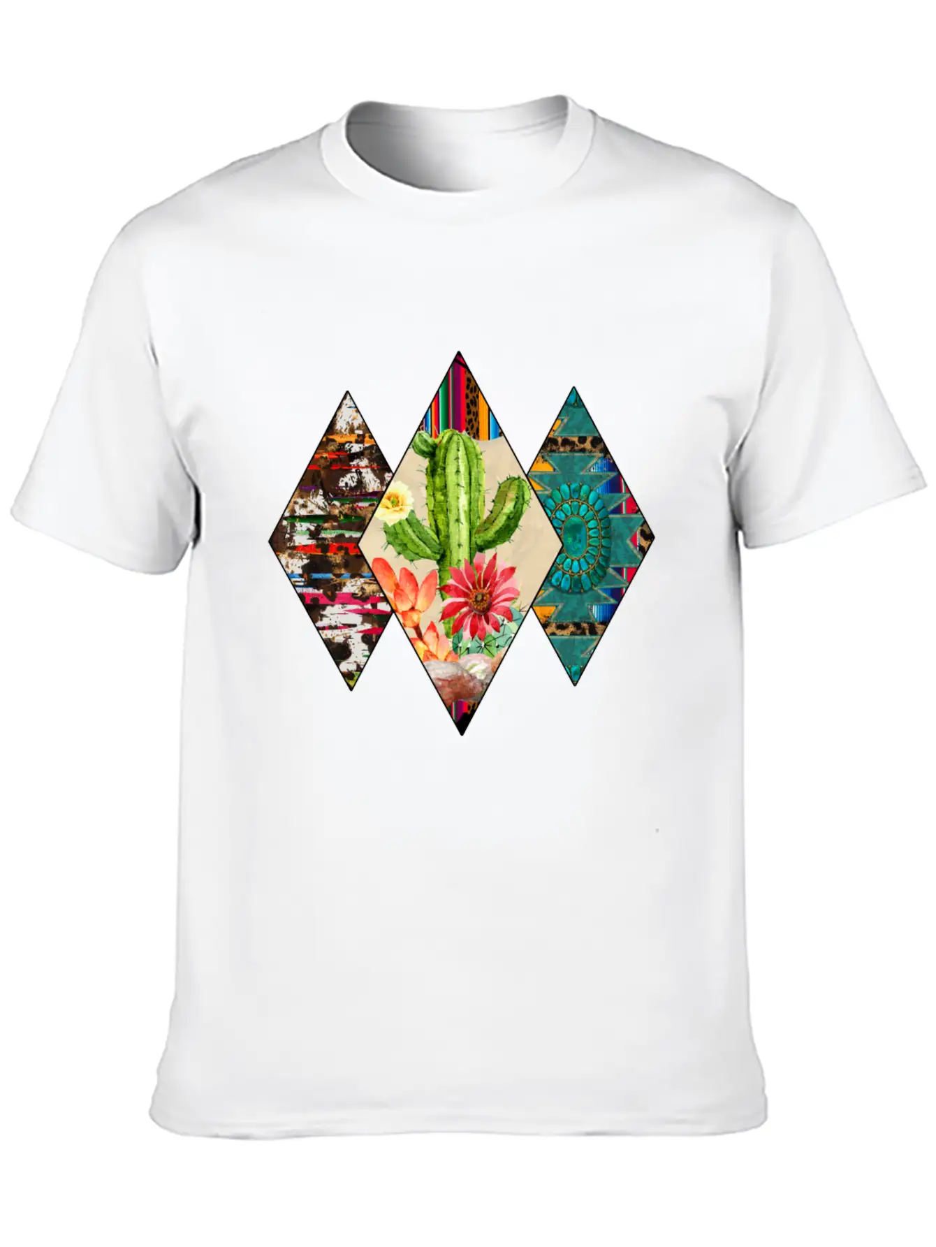 Western T Shirt, Cactus Desert, Western USA Classic Cotton Tee – Unisex Comfort For Any Season