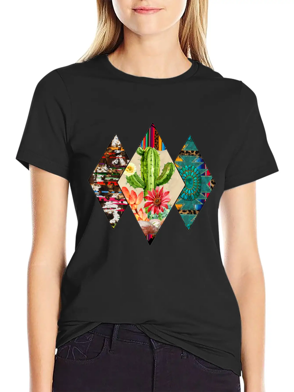 Western T Shirt, Cactus Desert, Western USA Classic Cotton Tee – Unisex Comfort For Any Season