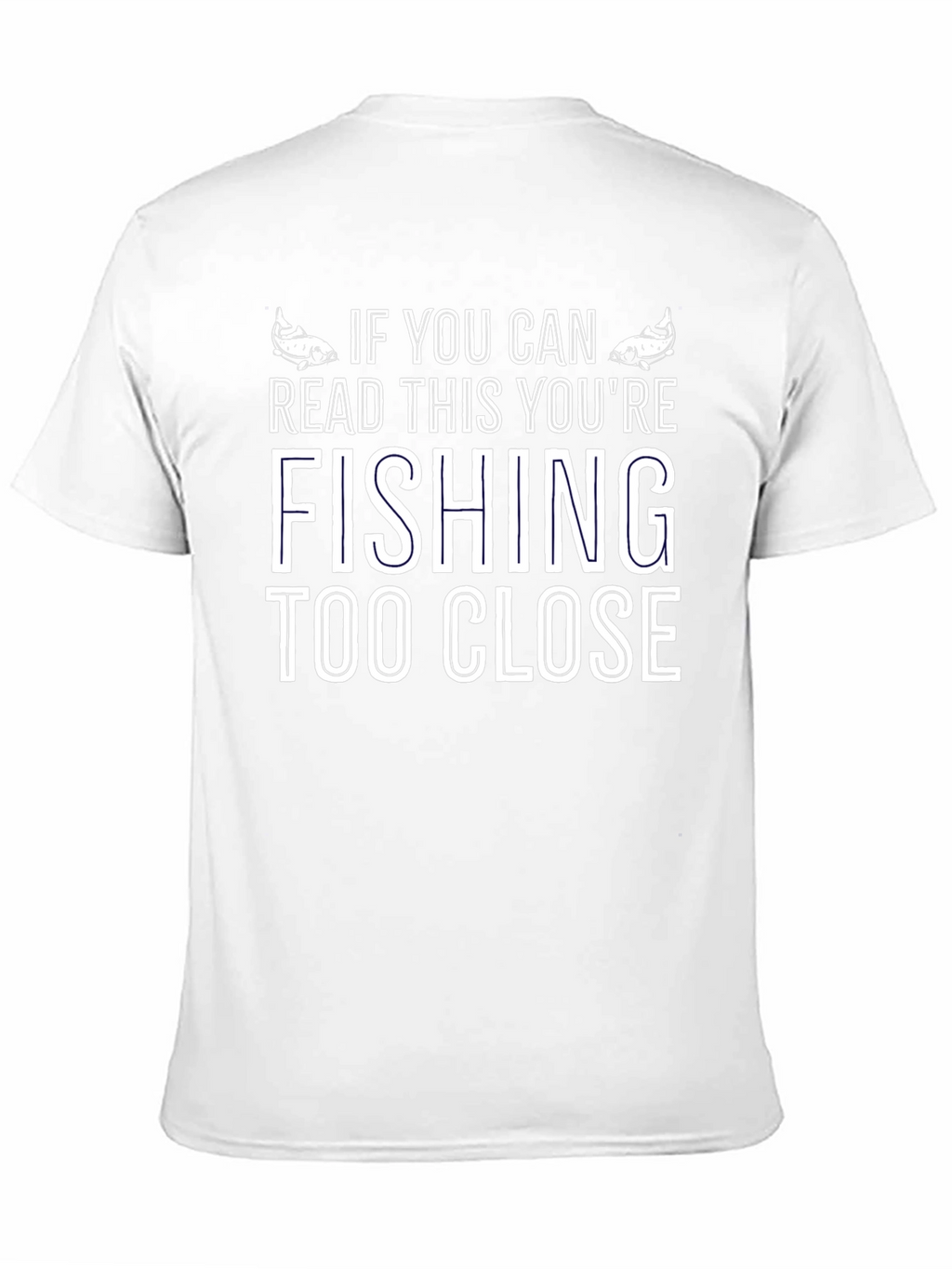 Fishing Too Close Graphic Tee - Black