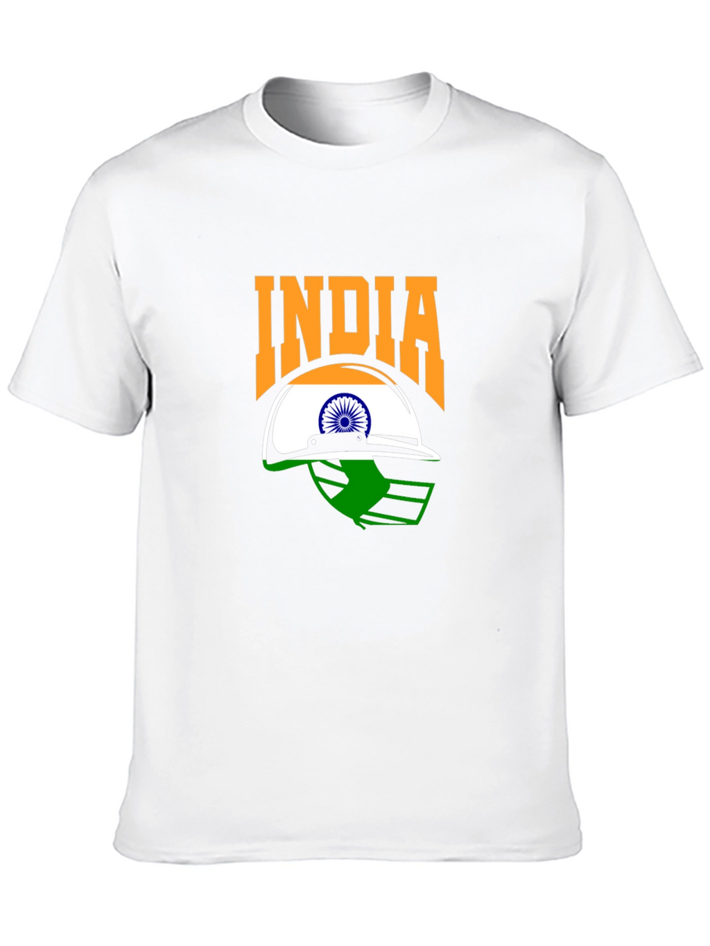 India Cricket Fan T-Shirt - Black Graphic Tee