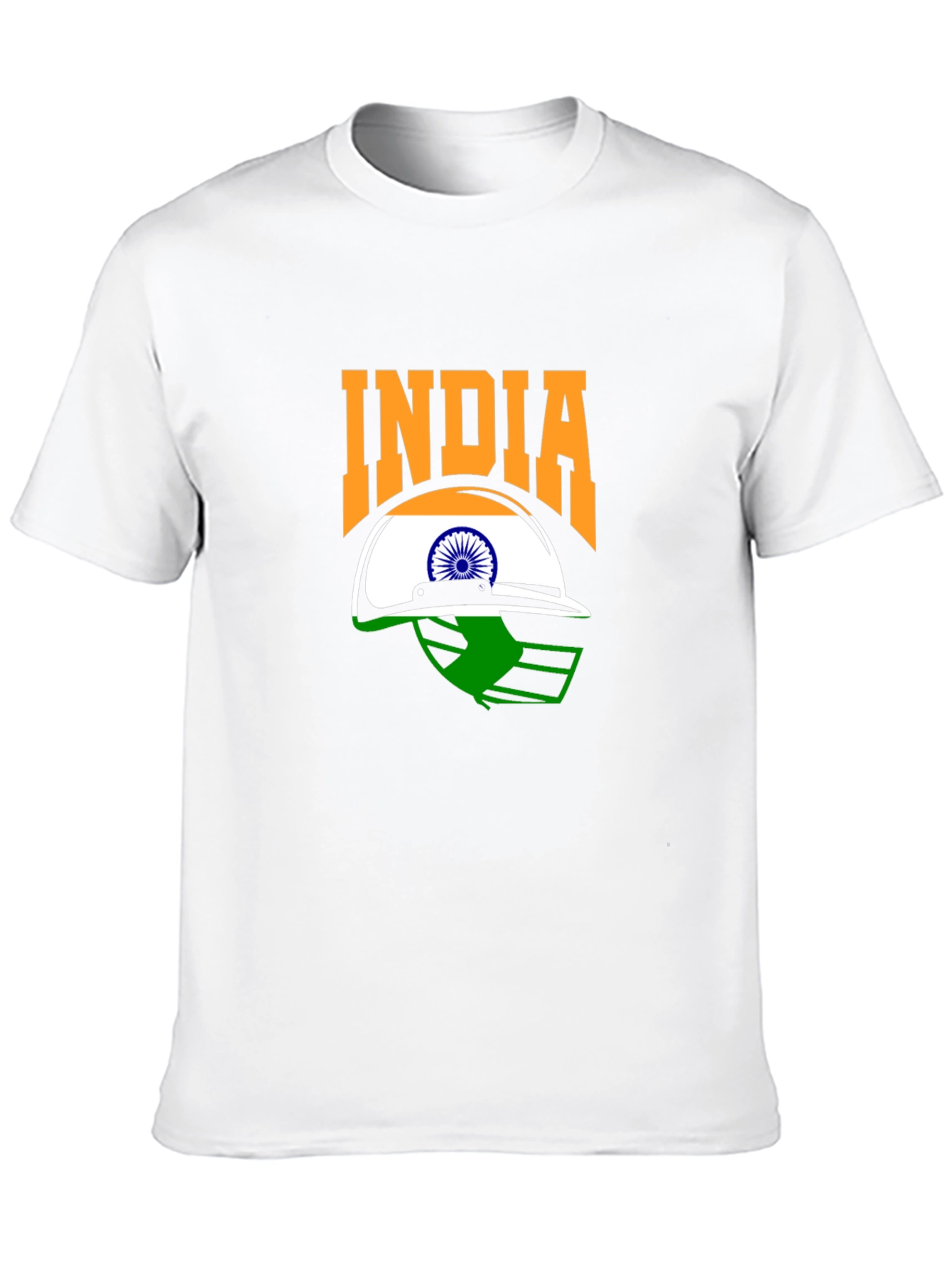 India Cricket Fan T-Shirt - Black Graphic Tee