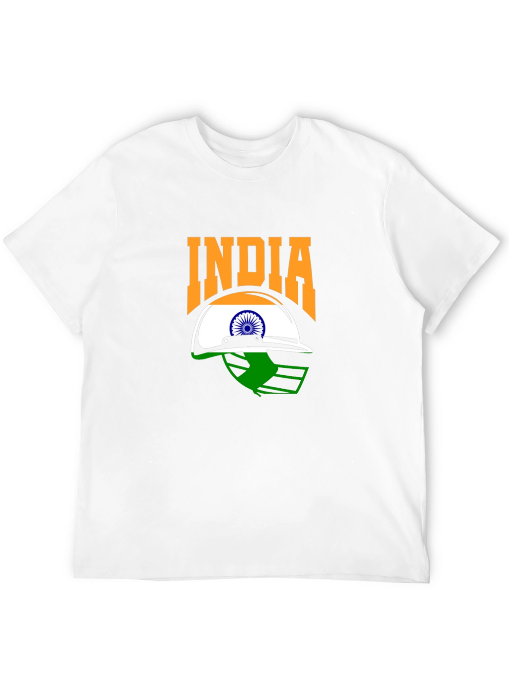 India Cricket Fan T-Shirt - Black Graphic Tee