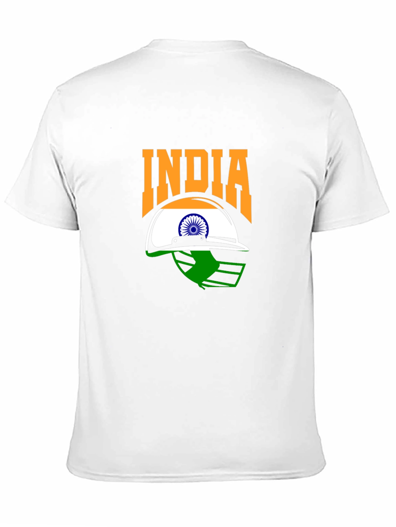 India Cricket Fan T-Shirt - Black Graphic Tee