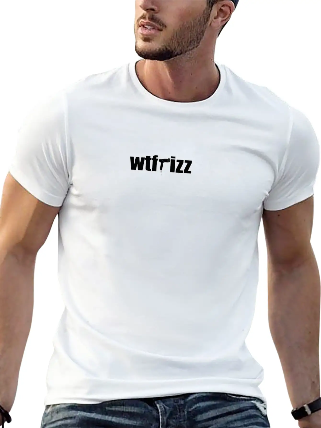 What The Frizz: Loading... Breathable Soft Cotton T-Shirt – Timeless Casual Look