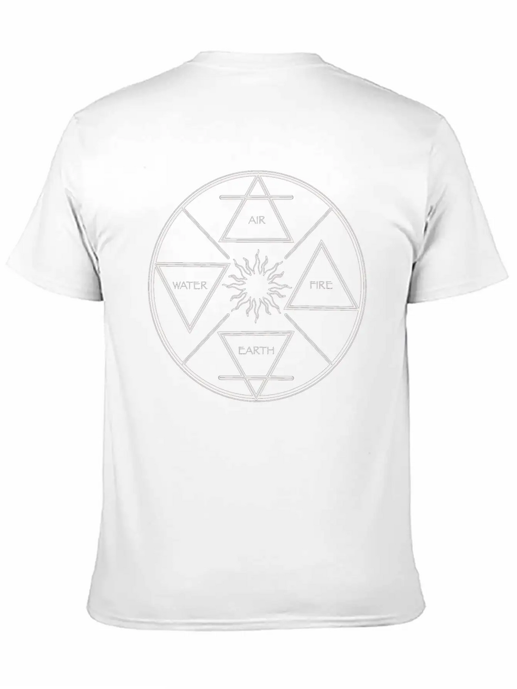 Wheel Of The Four Elements With Sun In The Centre Timeless Short Sleeve Tee – Comfy And Minimalist Design