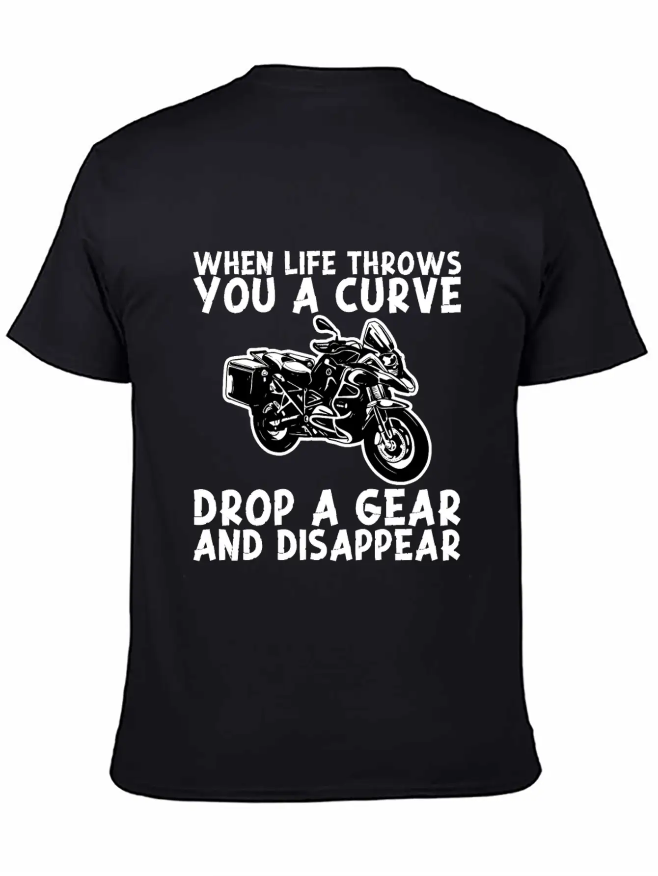 When Life Throws Curve Drop A Gear And Disappear Classic Cotton Tee – Unisex Comfort For Any Season