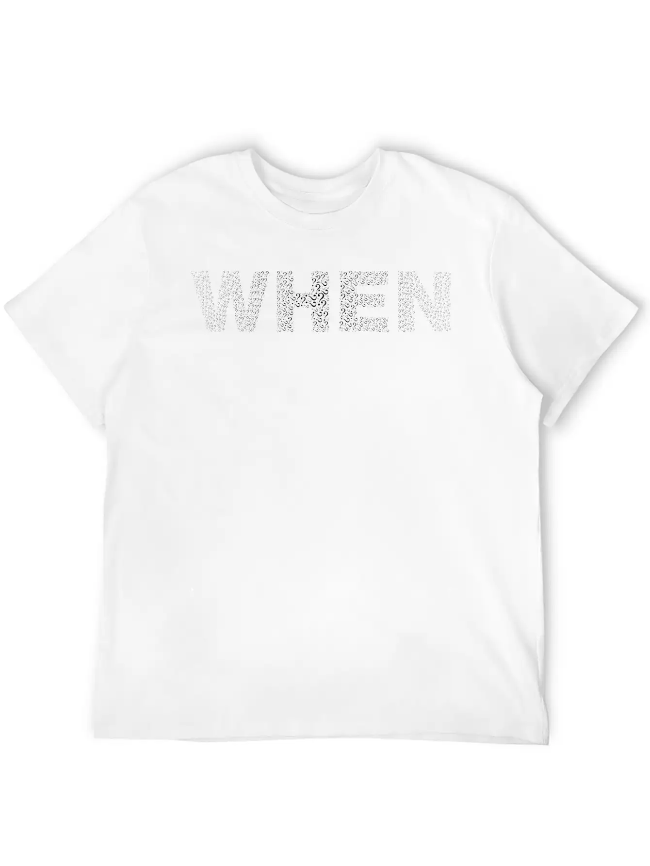 When Typography Black Classic Cotton Tee – Unisex Comfort For Any Season