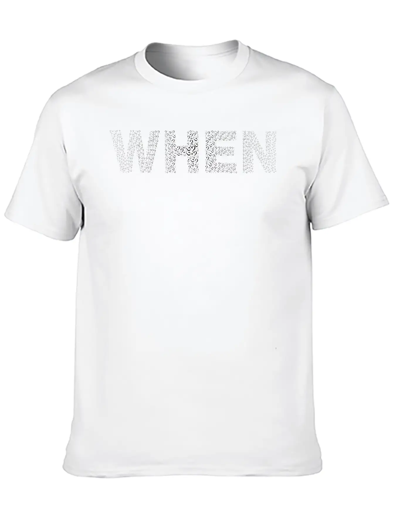 When Typography Black Classic Cotton Tee – Unisex Comfort For Any Season