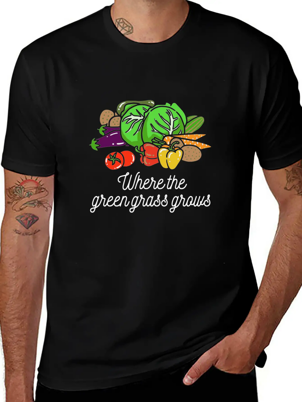 Where The Green Grass Grows Essential Cotton Tee For Daily Outfits – Unisex Style